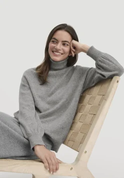 Rollkragen Pullover Relaxed BETTER RECYCLING aus reinem Cashmere von hessnatur