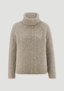 Rollkragenpullover Relaxed aus Alpaka mit Bio-Baumwolle von hessnatur