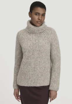 Rollkragenpullover Relaxed aus Alpaka mit Bio-Baumwolle von hessnatur