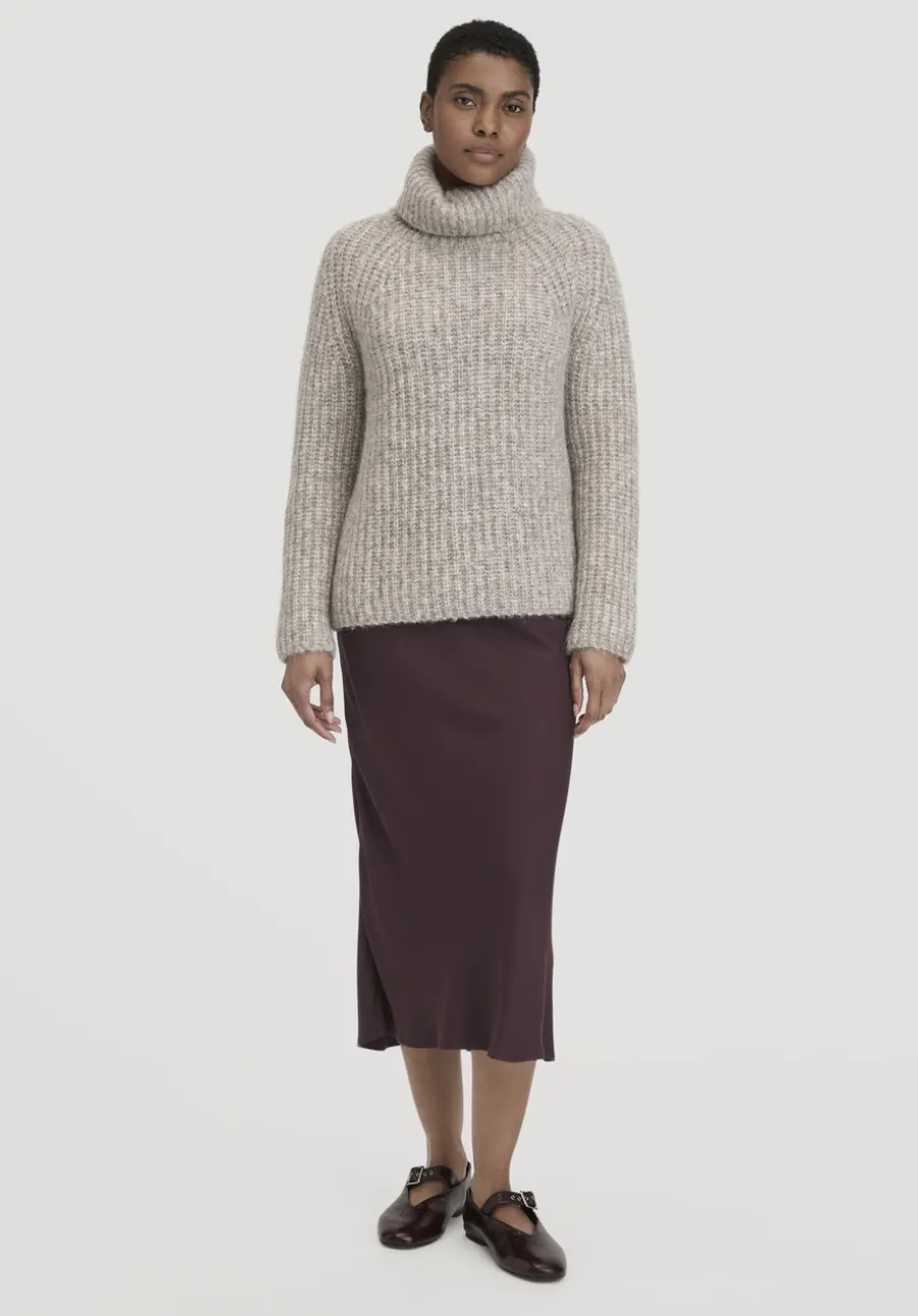 Rollkragenpullover Relaxed aus Alpaka mit Bio-Baumwolle von hessnatur