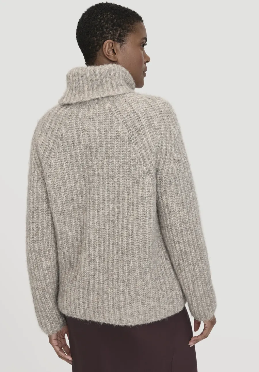 Rollkragenpullover Relaxed aus Alpaka mit Bio-Baumwolle von hessnatur