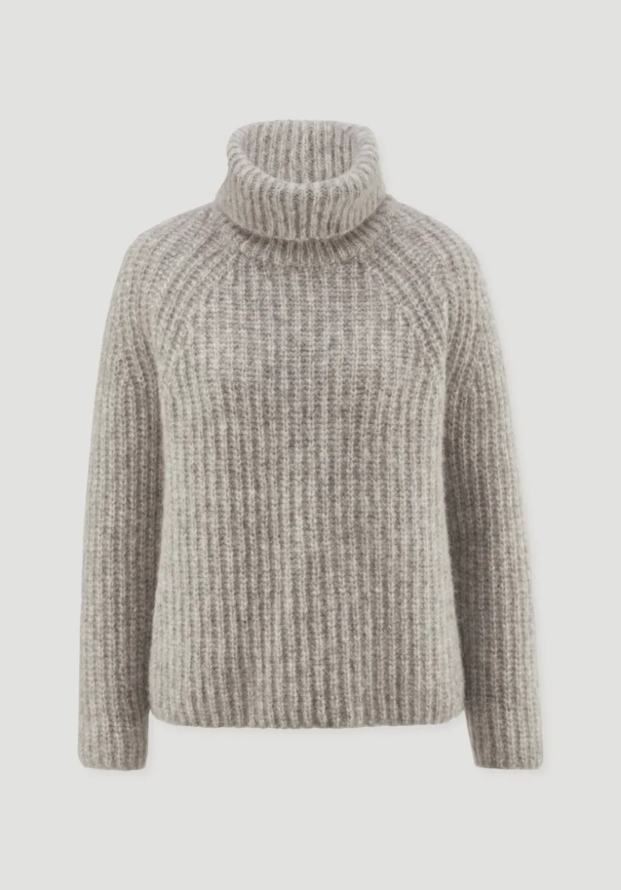 Rollkragenpullover Relaxed aus Alpaka mit Bio-Baumwolle von hessnatur