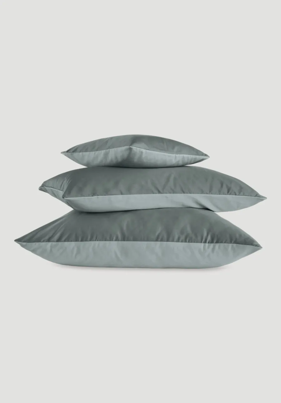 Satin Wende-Kissenbezug aus reiner Bio-Baumwolle von hessnatur