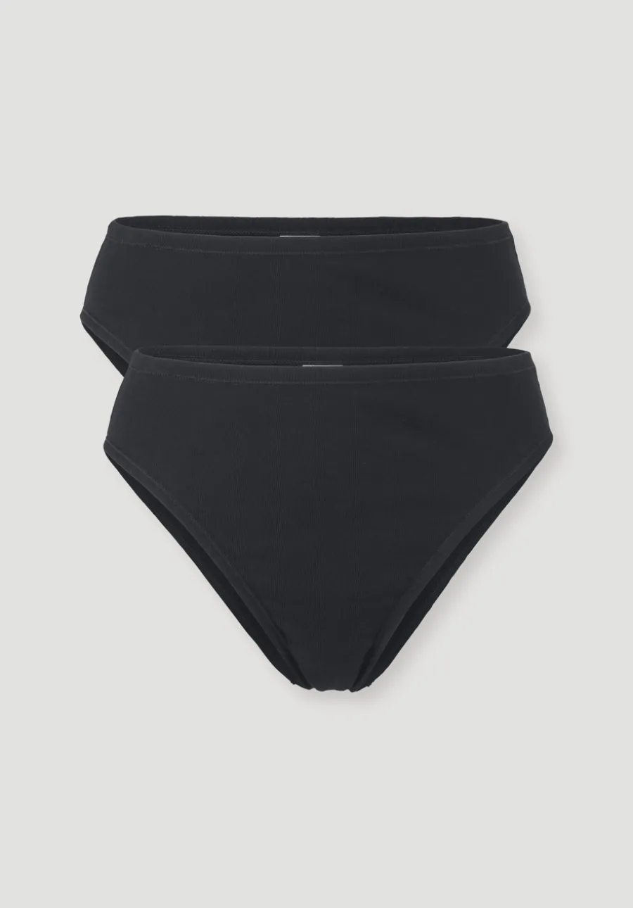 Slip High Waist im 2er-Pack PURE COTTON aus reiner Bio-Baumwolle von hessnatur