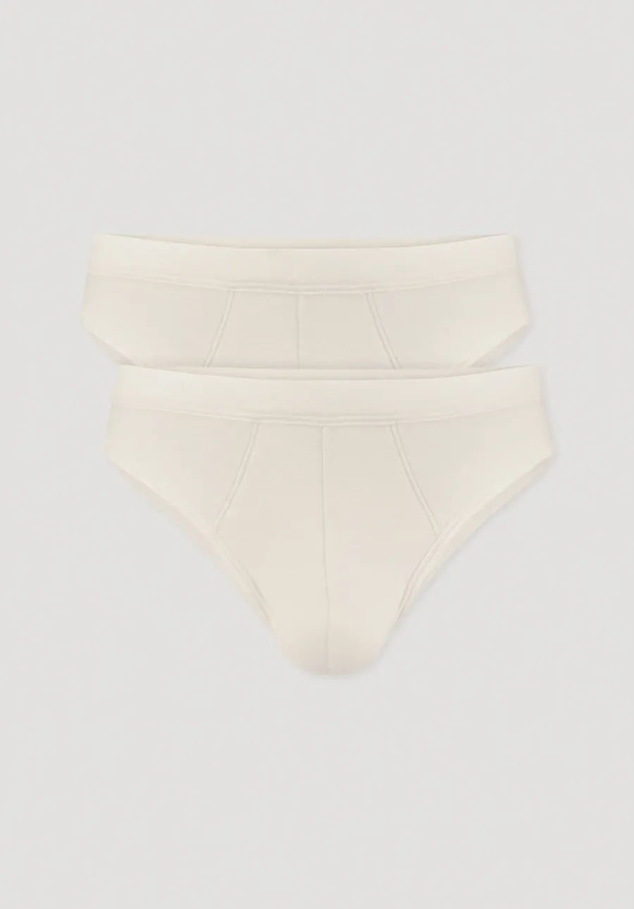 Slip Regular Cut im 2er-Pack PURE NATURE aus reiner Bio-Baumwolle von hessnatur