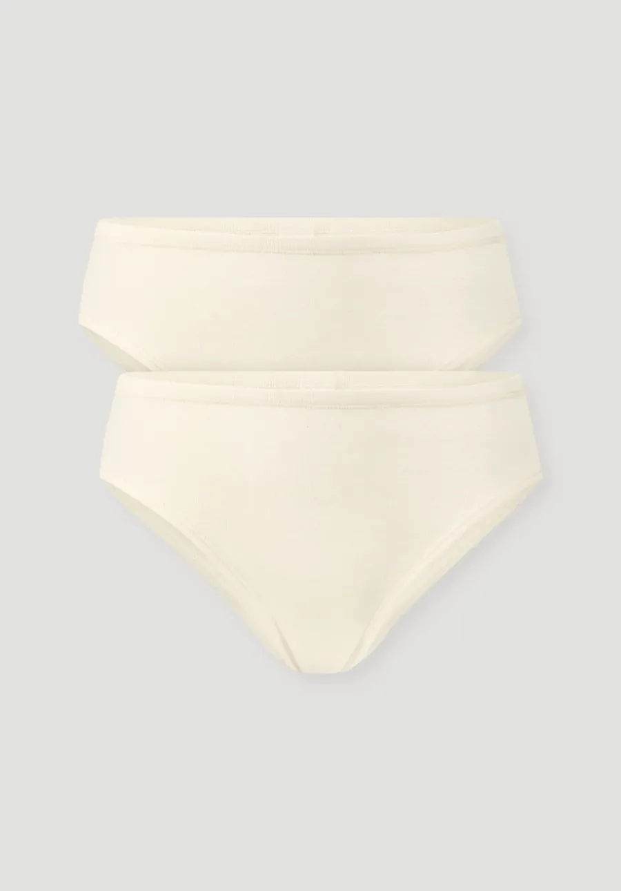Slip Regular Cut im 2-Pack PURE COTTON aus reiner Bio-Baumwolle von hessnatur