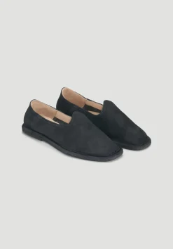 Slipper aus chromfrei gegerbtem Nubuk-Leder von hessnatur