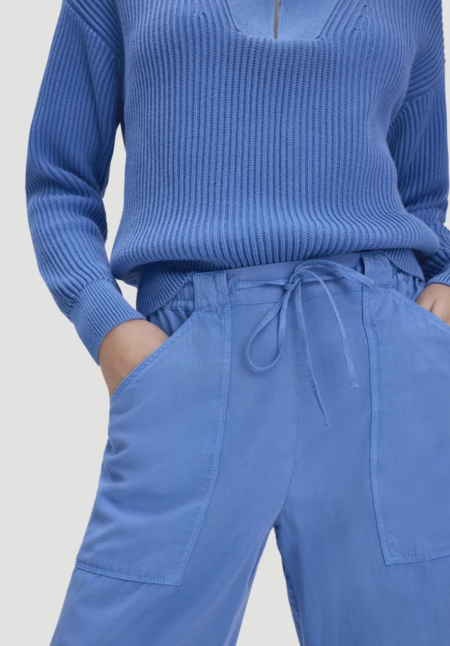 Soft Utility Hose aus TENCEL™ Lyocell mit Leinen von hessnatur
