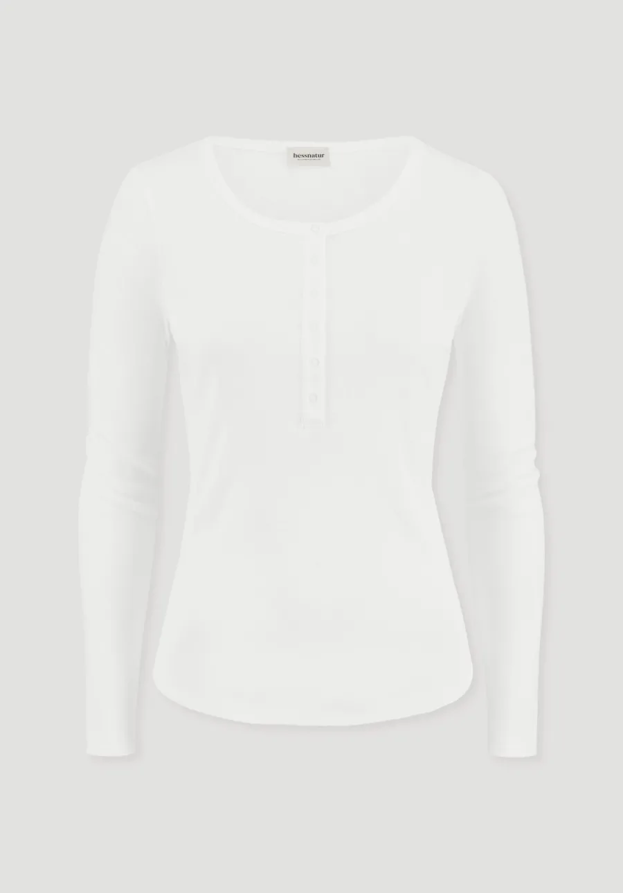 Softrib Longsleeve Henley Fitted aus Bio-Baumwolle und Tencel™ Modal von hessnatur