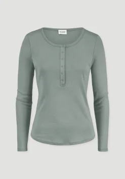 Softrib Longsleeve Henley Fitted aus Bio-Baumwolle und Tencel™ Modal von hessnatur