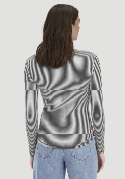 Softrib Longsleeve Streifen Henley Fitted aus Bio-Baumwolle und TENCEL™ Modal von hessnatur