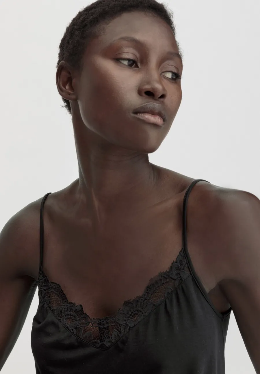 Spaghetti Top PURE SENSE LACE aus TENCEL™ Modal von hessnatur
