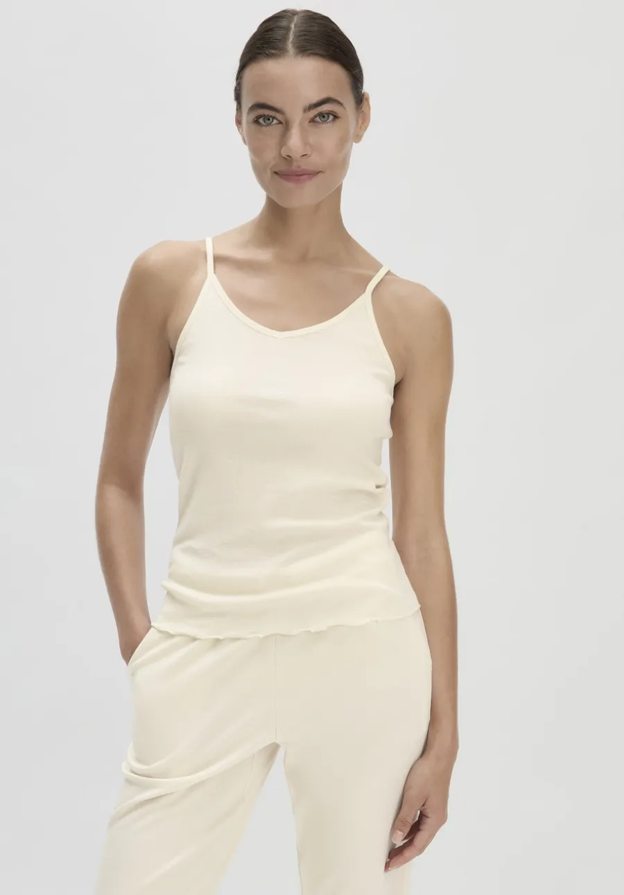 Spaghetti Top V-Neck im 2er-Pack PURE COTTON aus reiner Bio-Baumwolle von hessnatur