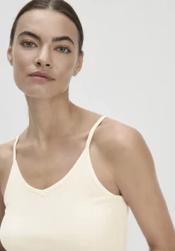 Spaghetti Top V-Neck im 2er-Pack PURE COTTON aus reiner Bio-Baumwolle von hessnatur