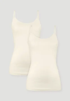 Spaghetti-Top im 2er-Pack PURE COTTON aus reiner Bio-Baumwolle von hessnatur