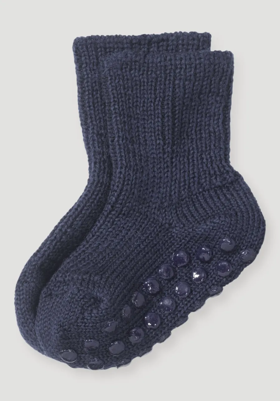 Stoppersocke aus reiner Bio-Merinowolle von hessnatur