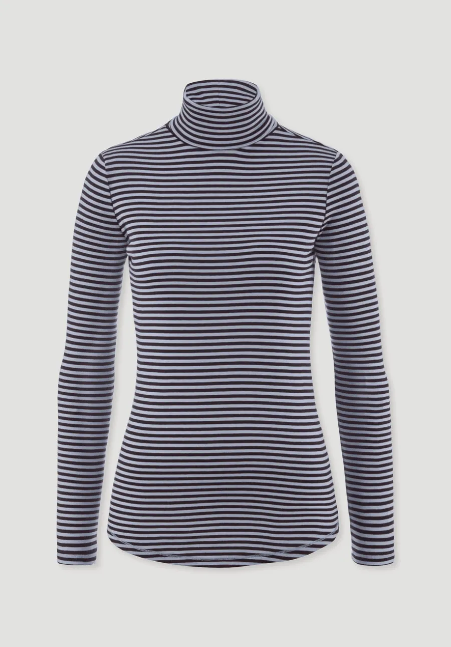 Streifen Softrib Longsleeve Fitted aus Bio-Baumwolle und Modal von hessnatur