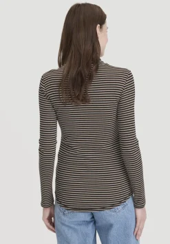 Streifen Softrib Longsleeve Fitted aus Bio-Baumwolle und Modal von hessnatur