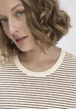 Streifen T-Shirt Relaxed aus Leinen mit reiner Bio-Baumwolle von hessnatur