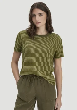 Streifen T-Shirt Relaxed aus Leinen mit reiner Bio-Baumwolle von hessnatur