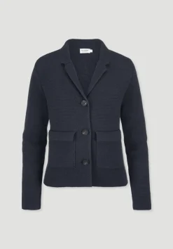 Strick Blazer Regular aus Bio-Baumwolle mit Merinowolle von hessnatur