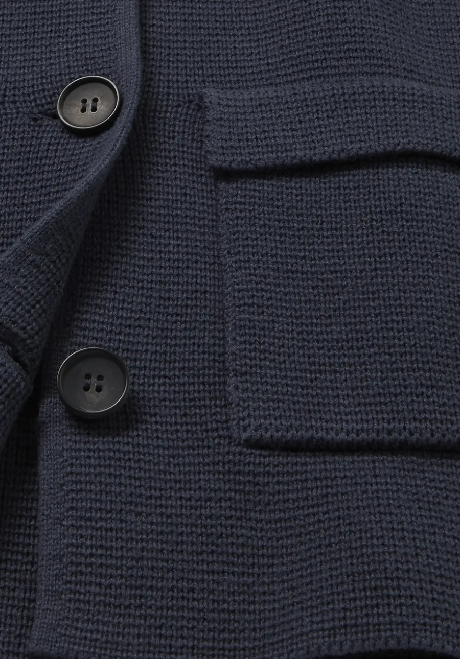 Strick Blazer Regular aus Bio-Baumwolle mit Merinowolle von hessnatur
