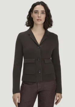 Strick Blazer Regular aus Bio-Baumwolle mit Merinowolle von hessnatur