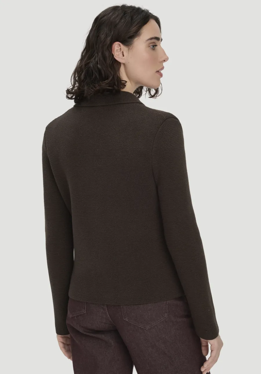Strick Blazer Regular aus Bio-Baumwolle mit Merinowolle von hessnatur
