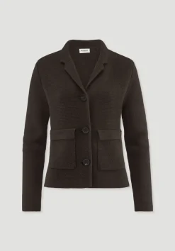 Strick Blazer Regular aus Bio-Baumwolle mit Merinowolle von hessnatur