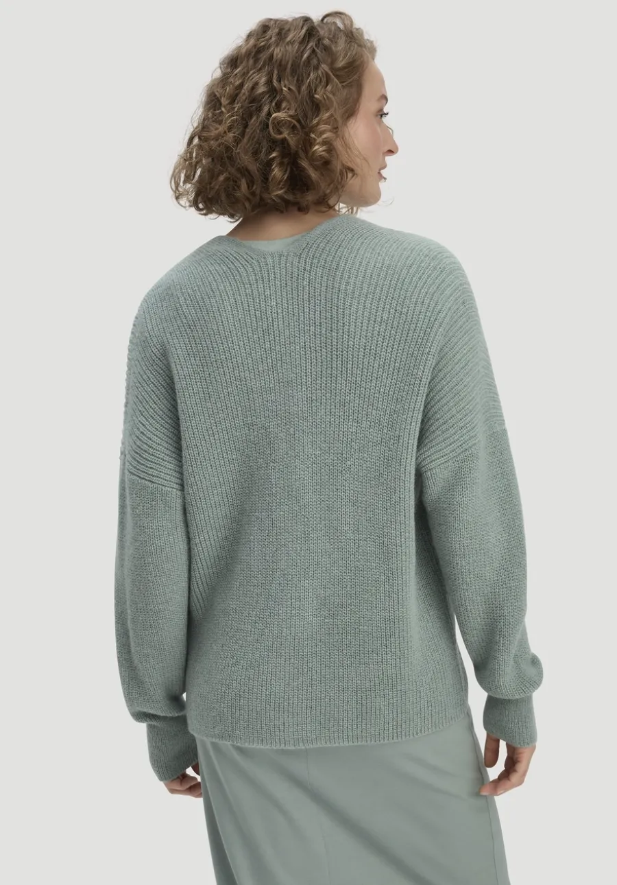 Strick Jacke Oversize aus reinem Alpaka von hessnatur