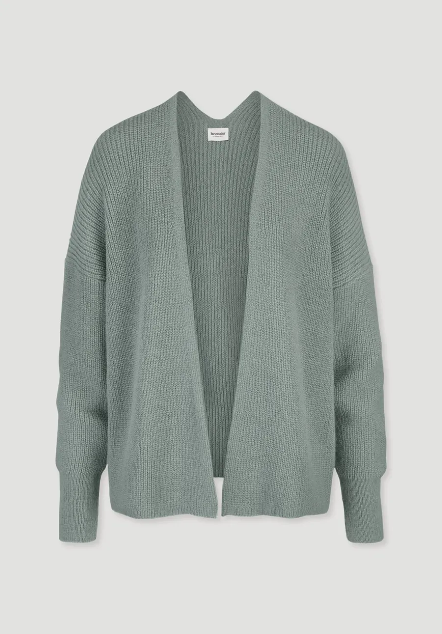Strick Jacke Oversize aus reinem Alpaka von hessnatur