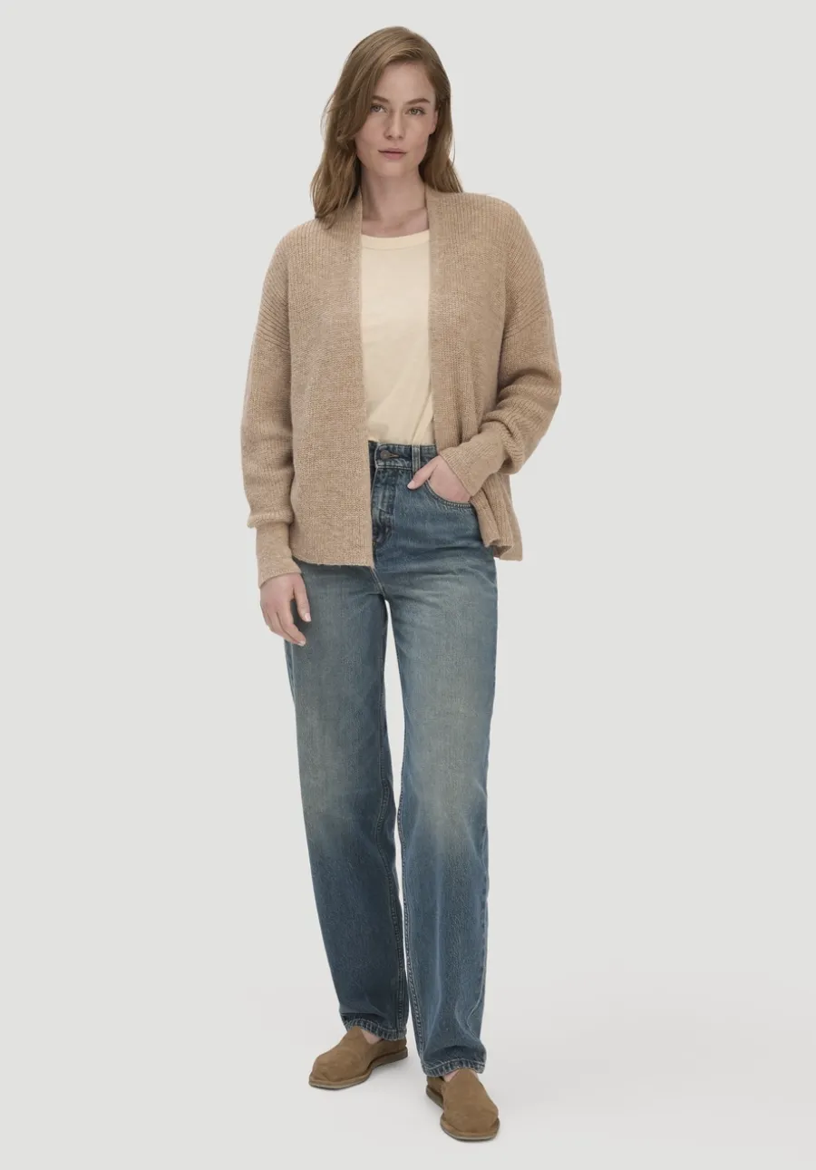 Strick Jacke Oversize aus reinem Alpaka von hessnatur