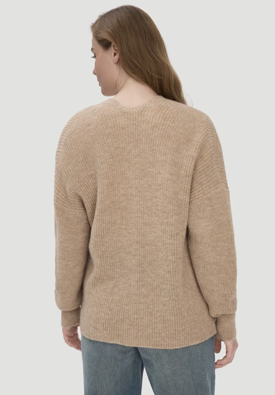 Strick Jacke Oversize aus reinem Alpaka von hessnatur