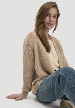 Strick Jacke Oversize aus reinem Alpaka von hessnatur