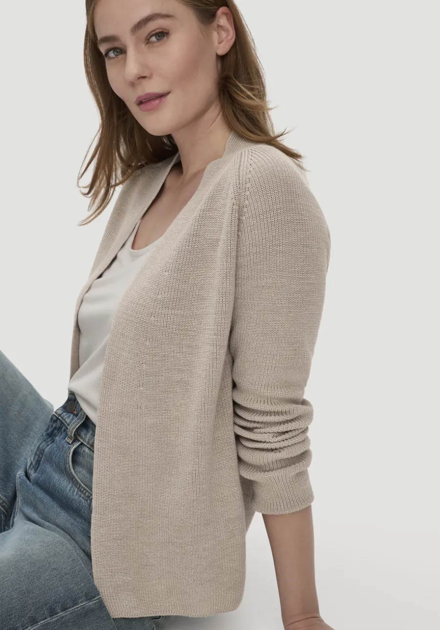 Strick Jacke Regular aus reiner Bio-Baumwolle von hessnatur