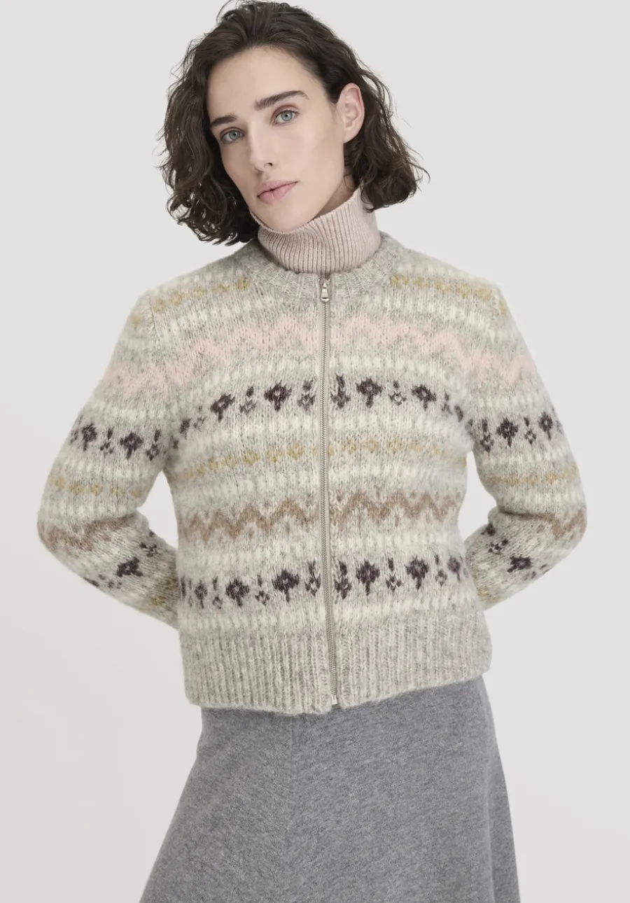 Strick Jacke Regular aus Alpaka mit Bio-Baumwolle von hessnatur