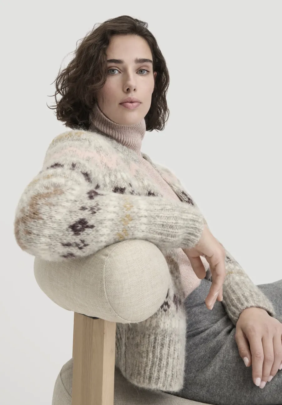 Strick Jacke Regular aus Alpaka mit Bio-Baumwolle von hessnatur