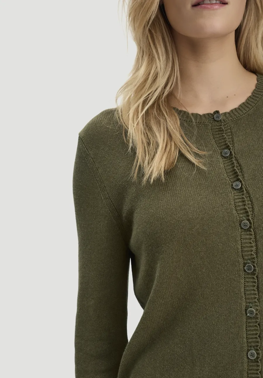 Strick Jacke Regular aus Leinen mit Bio-Baumwolle und LENZING™ ECOVERO von hessnatur
