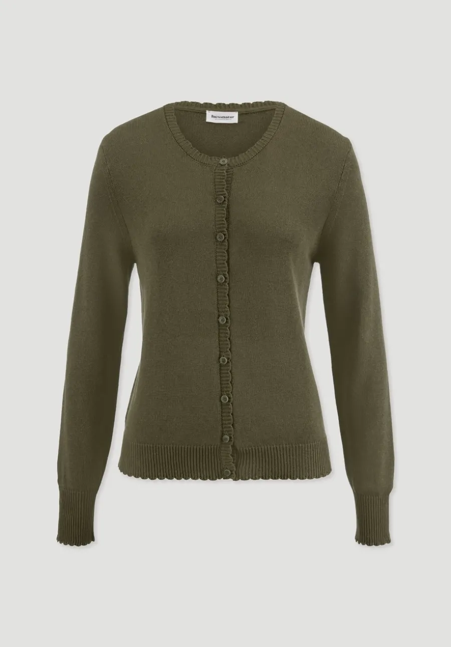 Strick Jacke Regular aus Leinen mit Bio-Baumwolle und LENZING™ ECOVERO von hessnatur