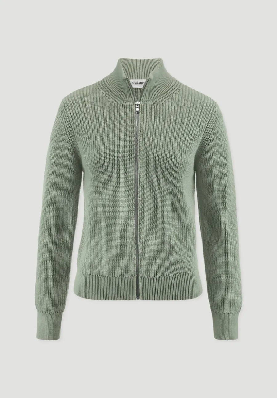 Strick Jacke Regular aus reiner Bio-Baumwolle von hessnatur
