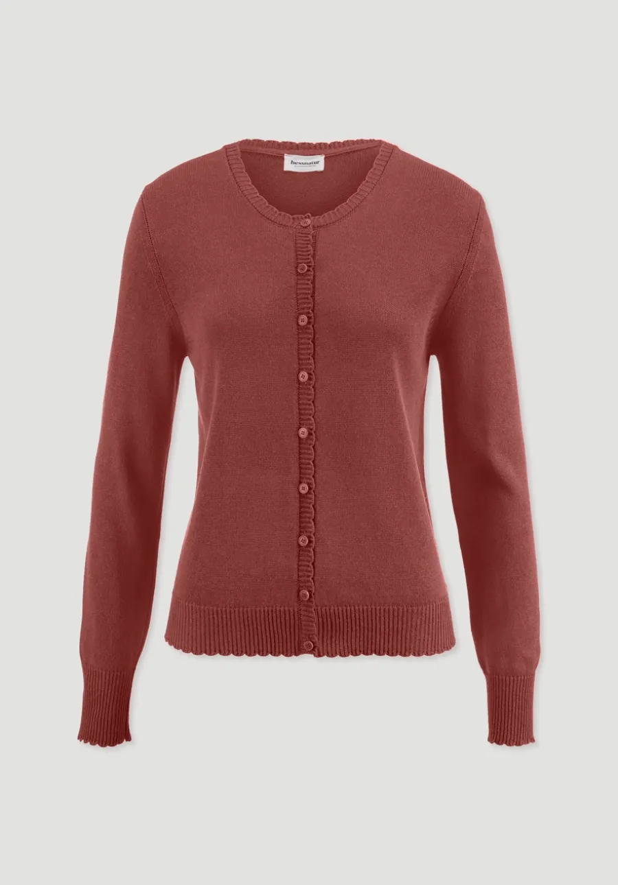 Strick Jacke Regular aus Leinen mit Bio-Baumwolle und LENZING™ ECOVERO von hessnatur