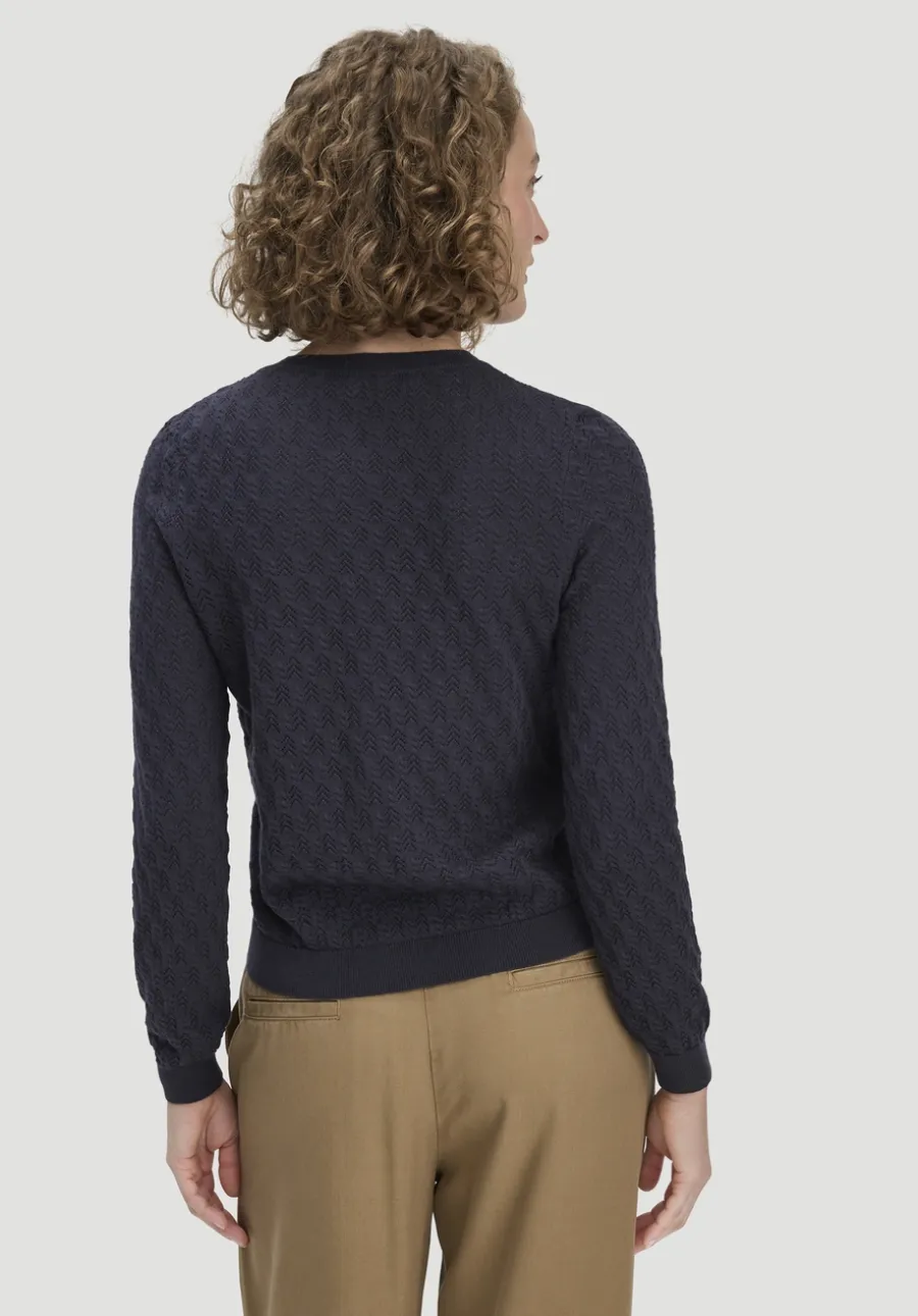 Strick Jacke Regular aus Bio-Baumwolle mit Merinowolle von hessnatur