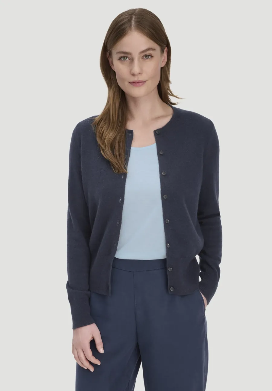 Strick Jacke Regular BETTER RECYCLING aus reinem Cashmere von hessnatur