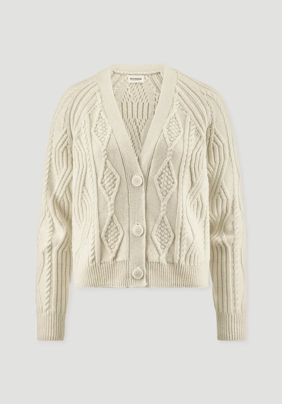 Strick Jacke Relaxed aus Bio-Baumwolle und Bio-Schurwolle von hessnatur