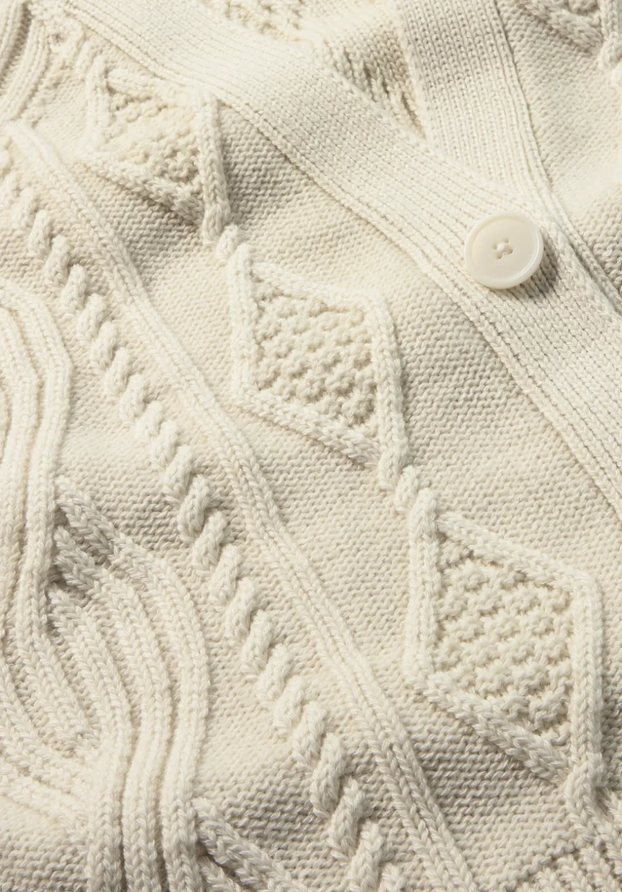 Strick Jacke Relaxed aus Bio-Baumwolle und Bio-Schurwolle von hessnatur