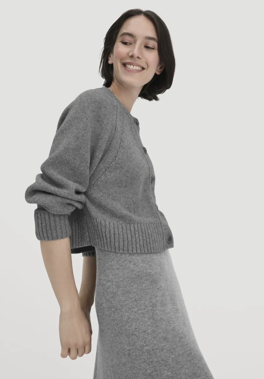 Strick Jacke Relaxed aus Bio-Merinowolle mit Bio-Baumwolle von hessnatur