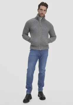 Strick Jacke Relaxed BETTER RECYCLING aus reiner Bio-Merinowolle von hessnatur