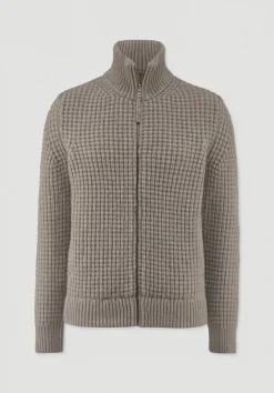 Strick Jacke Relaxed BETTER RECYCLING aus reiner Bio-Merinowolle von hessnatur