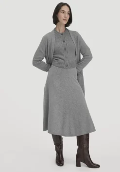 Strick Jacke Relaxed Cropped aus Bio-Merinowolle mit Bio-Baumwolle von hessnatur