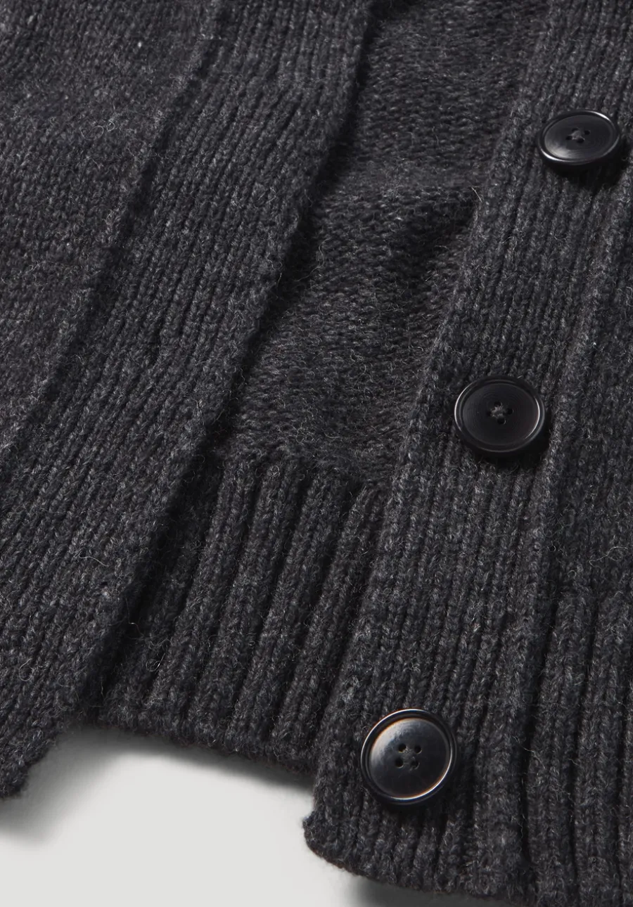 Strick Jacke Relaxed Cropped aus Bio-Merinowolle mit Bio-Baumwolle von hessnatur